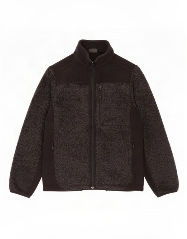 Jack Wolfskin Mens Fleece Jacket UK 38 Small Black Polyester