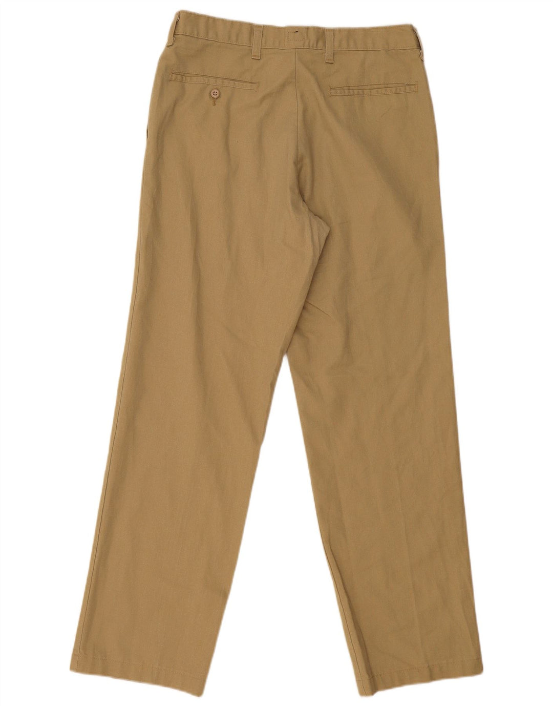DICKIES Mens Straight Chino Trousers W32 L32 Beige Polyester