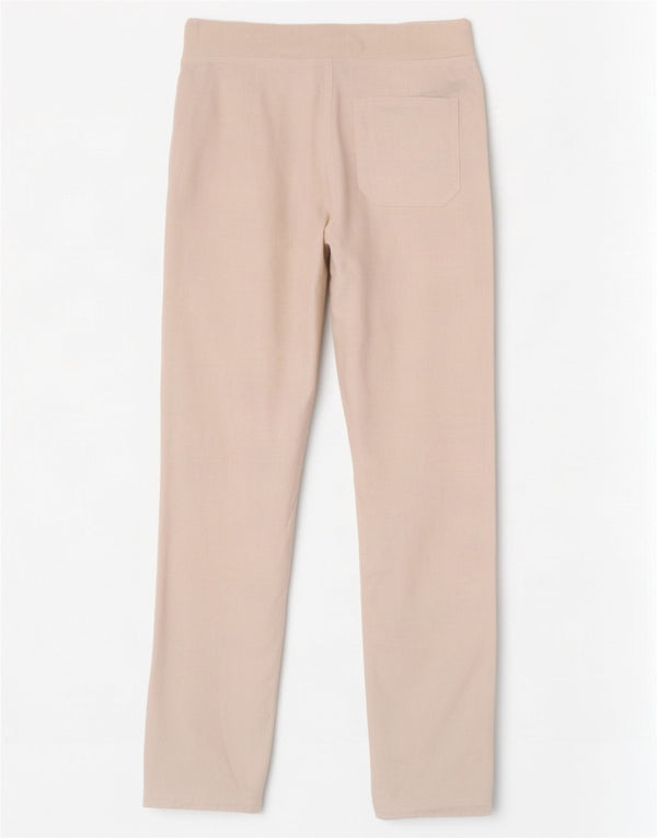 Kiabi Womens Straight Casual Trousers EU 38 Medium W28 L32 White Linen