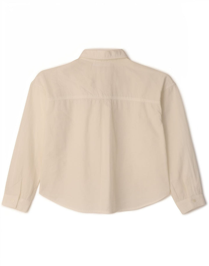 Zara Girls Shirt Blouse 13-14 Years White Modal