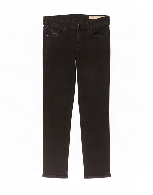 Diesel Womens Sandy Regular Slim Straight Jeans W29 L32 Black Cotton