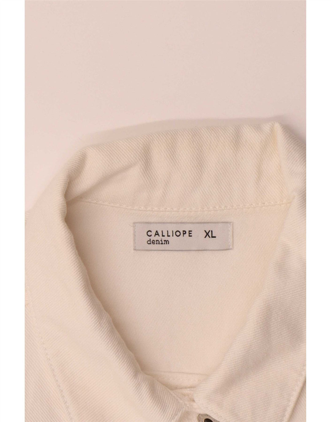 Calliope Womens Denim Jacket UK 18 XL White