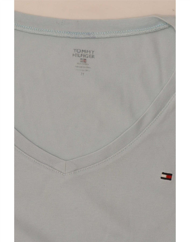 Tommy Hilfiger Womens T-Shirt Top UK 12 Medium Blue