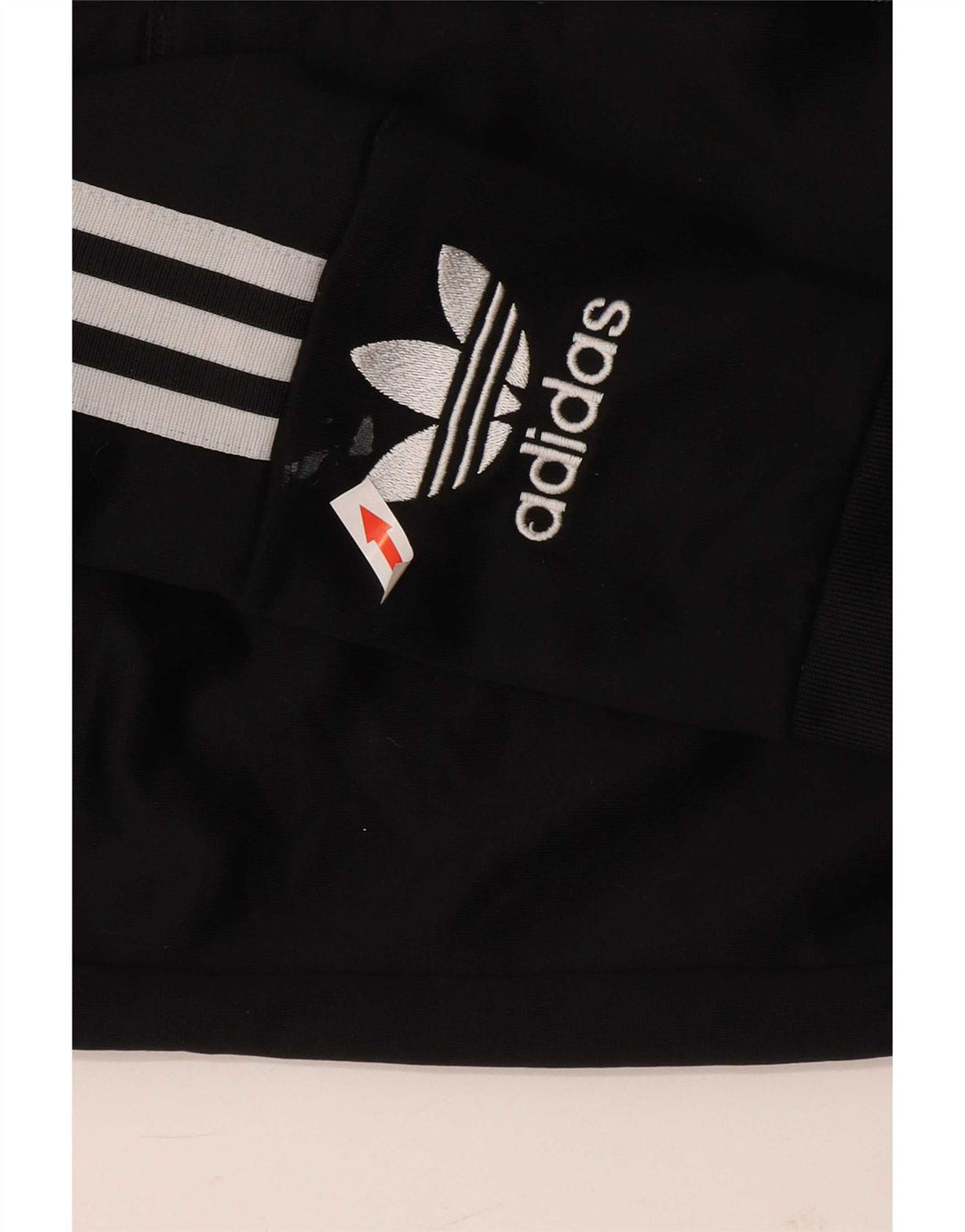 Adidas Womens Graphic Zip Hoodie Sweater UK 12 Medium Black Polyester