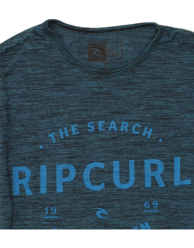 RIP CURL Mens Slim Graphic T-Shirt Top Large Navy Blue | Vintage Rip Curl | Thrift | Second-Hand Rip Curl | Used Clothing | Messina Hembry 