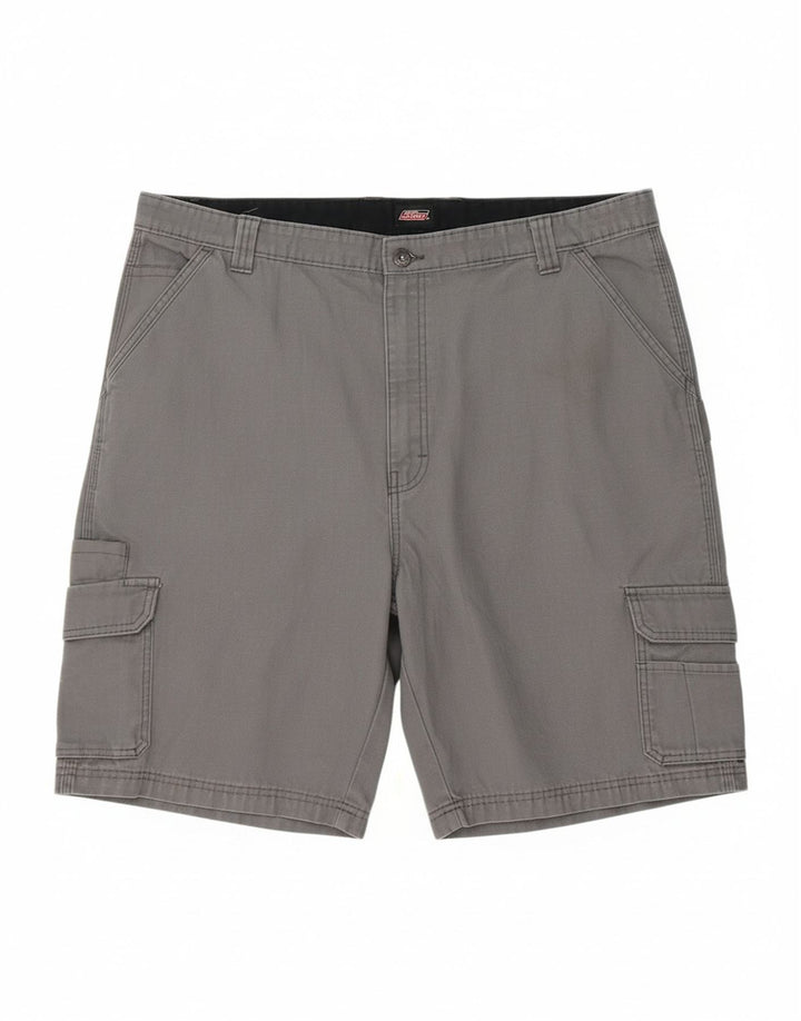 DICKIES Mens Regular Fit Cargo Shorts W42 2XL Grey Cotton