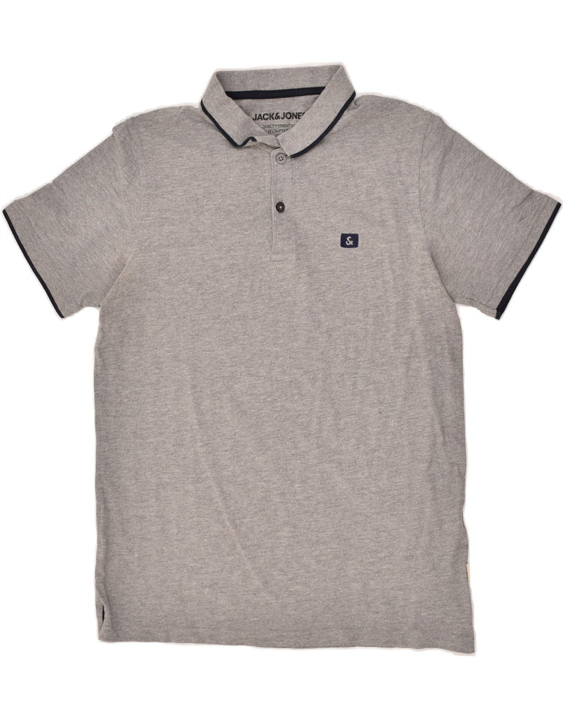 JACK & JONES Mens Polo Shirt Medium Grey | Vintage Jack & Jones | Thrift | Second-Hand Jack & Jones | Used Clothing | Messina Hembry 