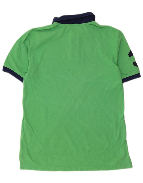 Polo Ralph Lauren Boys Graphic Shirt 14-15 Years Large Green Colourblock