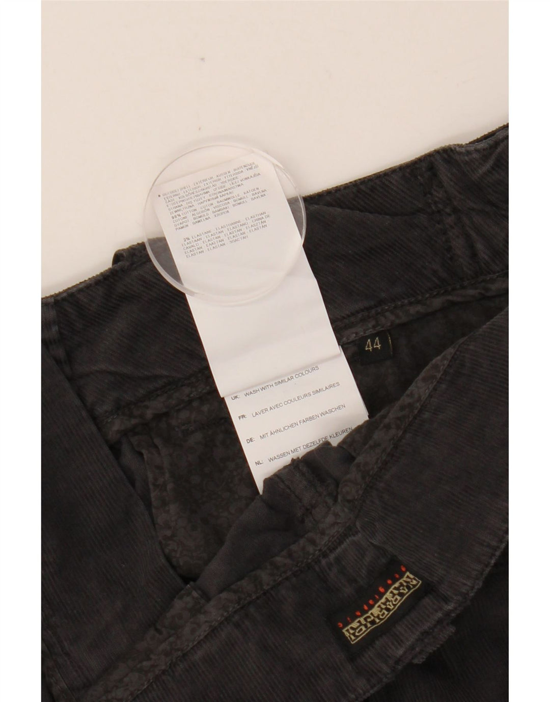 NAPAPIJRI Womens Geographic Corduroy Skirt IT 44 Medium W32  Black Cotton