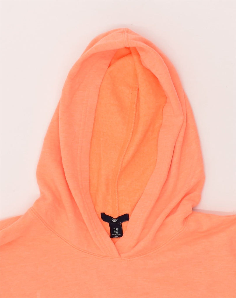 GAP Womens Graphic Hoodie Jumper UK 18 XL Orange Cotton | Vintage Gap | Thrift | Second-Hand Gap | Used Clothing | Messina Hembry 