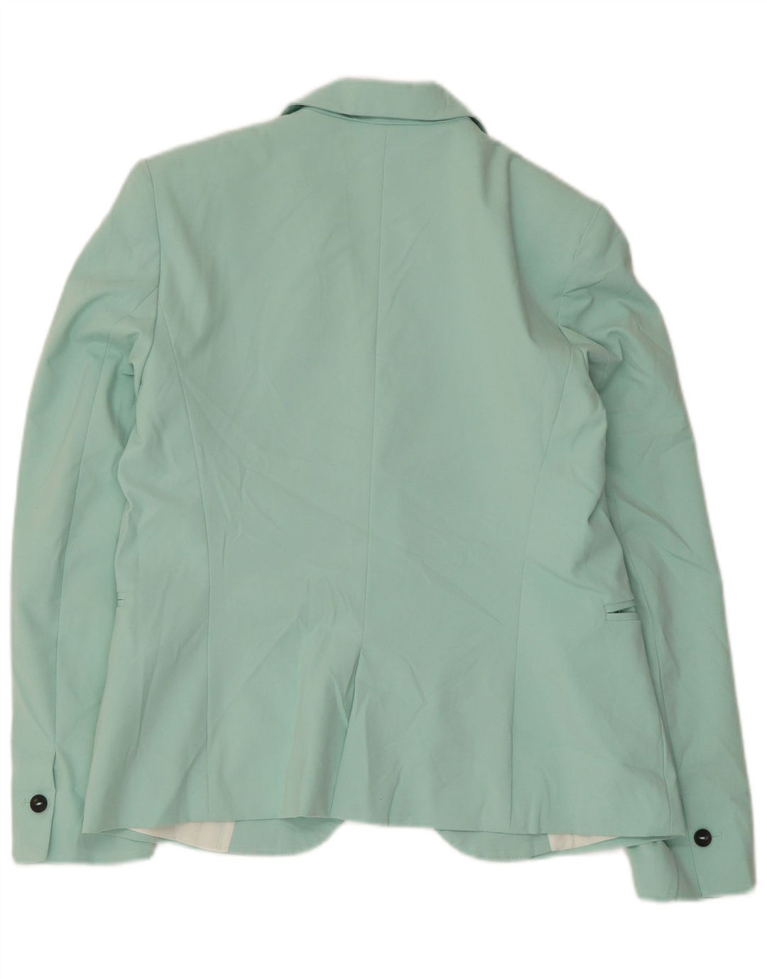 Zara Womens 1 Button Blazer Jacket EU 40 Medium Green Polyester