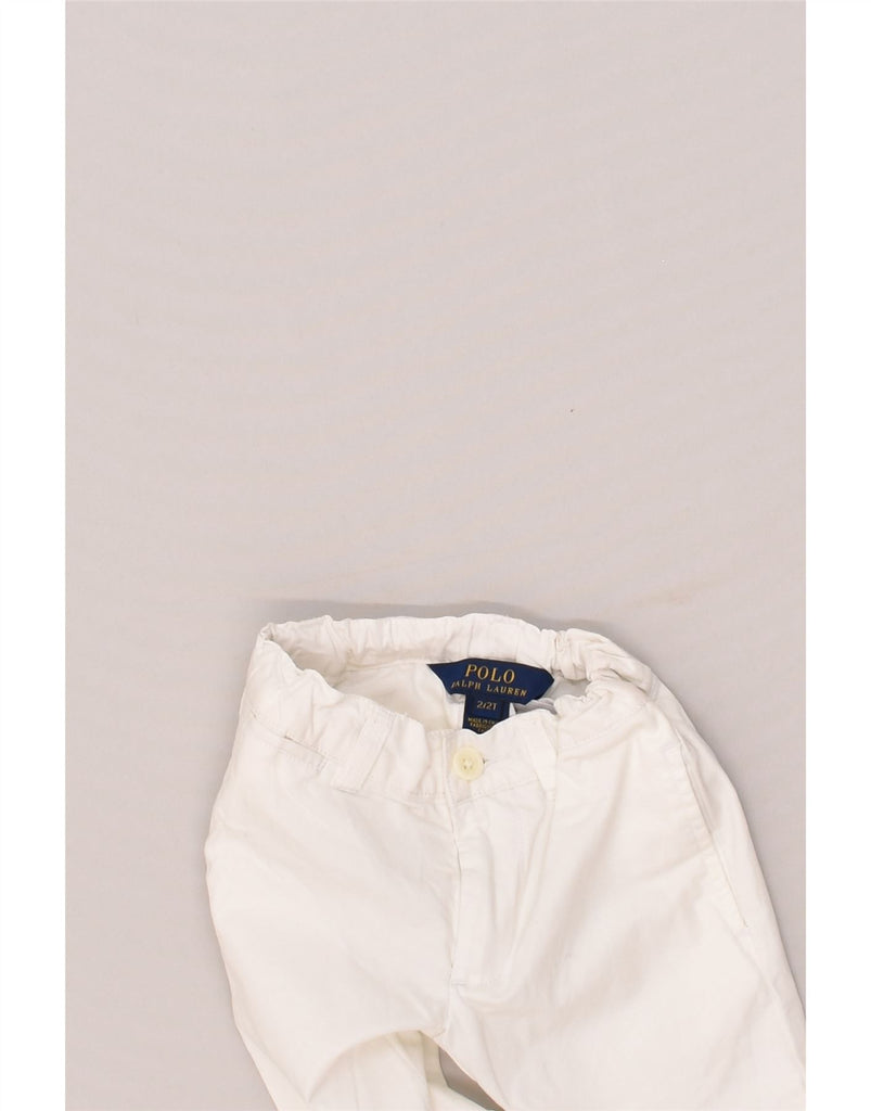 POLO RALPH LAUREN Baby Girls Chino Trousers 18-24 Months W18 L14  White | Vintage Polo Ralph Lauren | Thrift | Second-Hand Polo Ralph Lauren | Used Clothing | Messina Hembry 