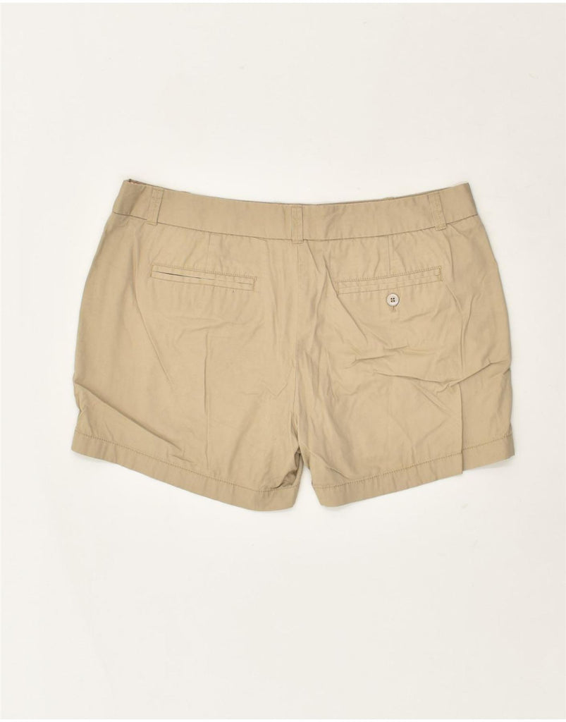 J. CREW Womens Broken In Chino Shorts US 12 Large W35 Beige Cotton | Vintage J. Crew | Thrift | Second-Hand J. Crew | Used Clothing | Messina Hembry 