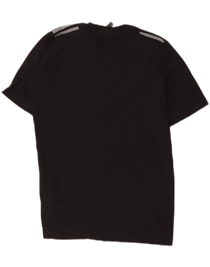 Adidas Mens T-Shirt Top Medium Black Cotton