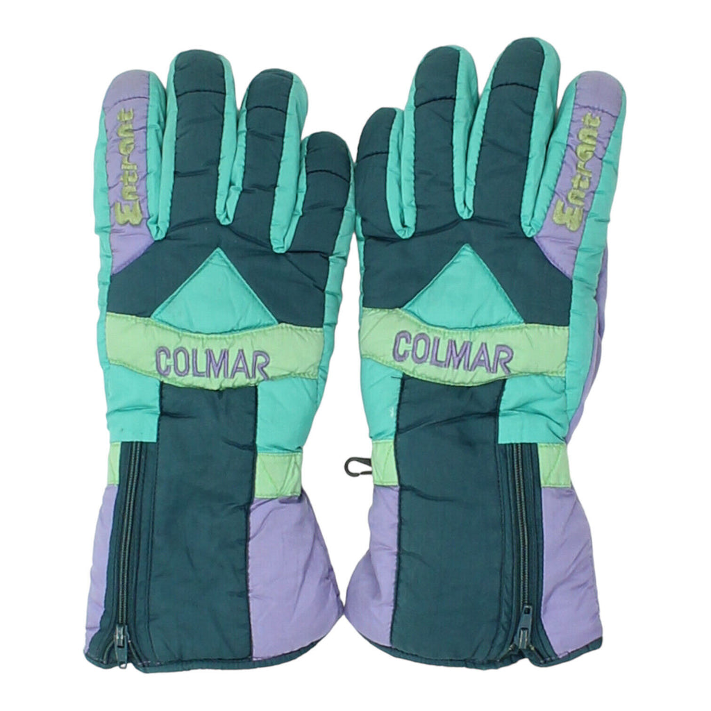 Colmar Entrant Womens Purple Green Ski Gloves | Vintage Designer Winter VTG | Vintage Messina Hembry | Thrift | Second-Hand Messina Hembry | Used Clothing | Messina Hembry 