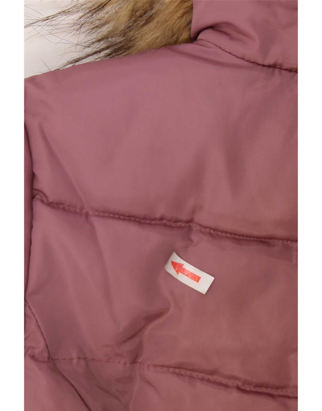 Dkny Girls Hooded Padded Coat 10-11 Years Medium Pink Polyester
