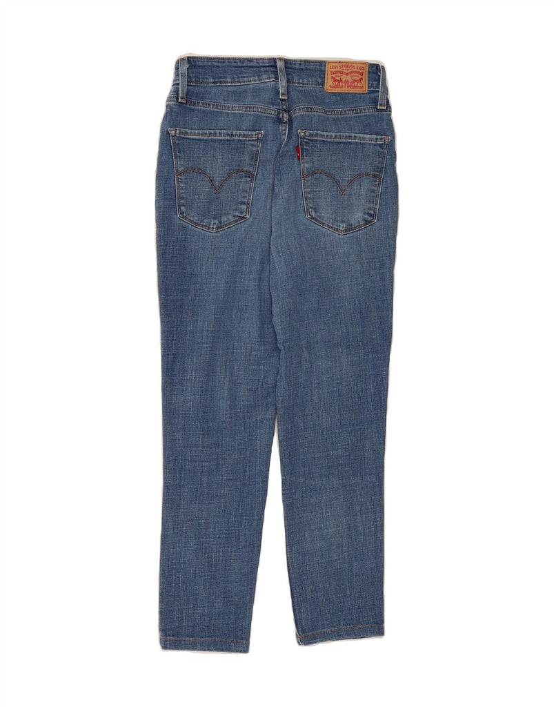 LEVI'S Womens 721 Crop High Rise Skinny Jeans W27 L24 Blue Vintage Levi's and Second-Hand Levi's from Messina Hembry 