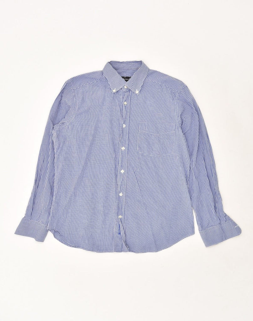 MASSIMO DUTTI Mens Shirt Small Blue Gingham Cotton | Vintage Massimo Dutti | Thrift | Second-Hand Massimo Dutti | Used Clothing | Messina Hembry 