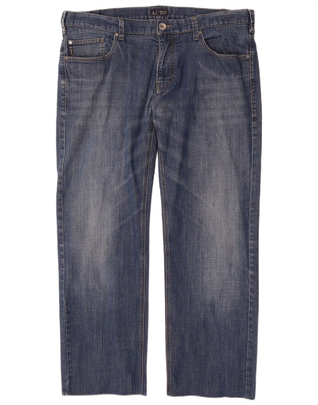 ARMANI Mens Straight Jeans W38 L30  Blue Cotton