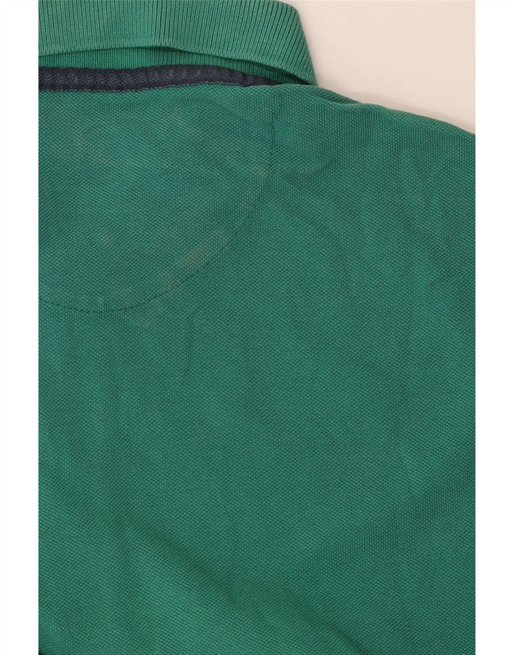 Massimo Dutti Mens Regular Fit Polo Shirt Medium Green Cotton