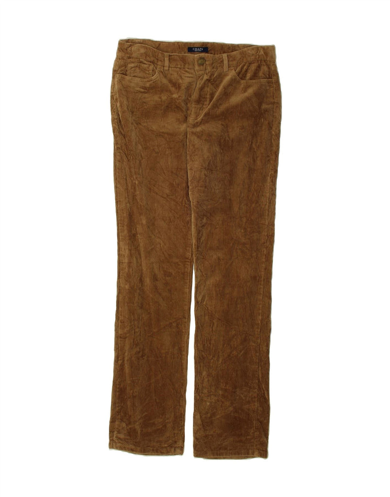 CHAPS Womens Straight Corduroy Trousers US 6 Medium W30 L31 Brown Cotton | Vintage Chaps | Thrift | Second-Hand Chaps | Used Clothing | Messina Hembry 