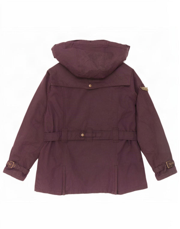 Rydale Womens Hooded Waxed Cotton Jacket UK 16 Large Purple