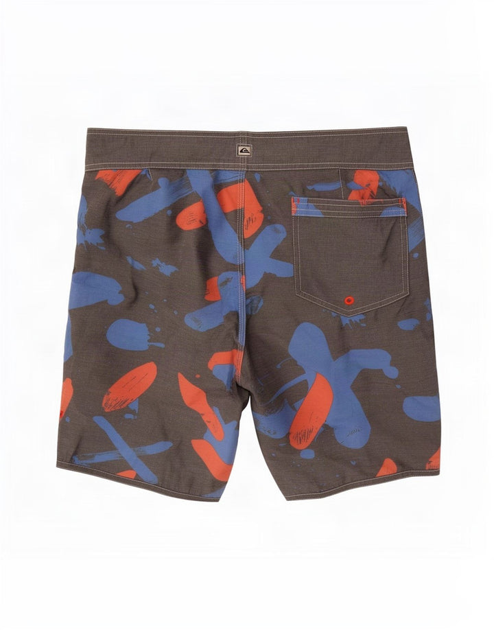 Quiksilver Mens Swimming Shorts Medium Grey Polyester