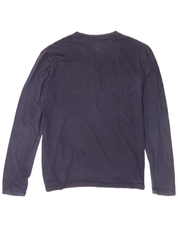 Polo Ralph Lauren Mens Top Long Sleeve Medium Navy Blue Cotton