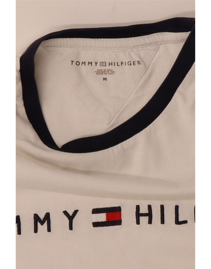 Tommy Hilfiger Mens Graphic T-Shirt Top Medium White