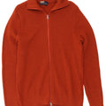 Malagrida Mens Cardigan Sweater Large Orange Merino Wool
