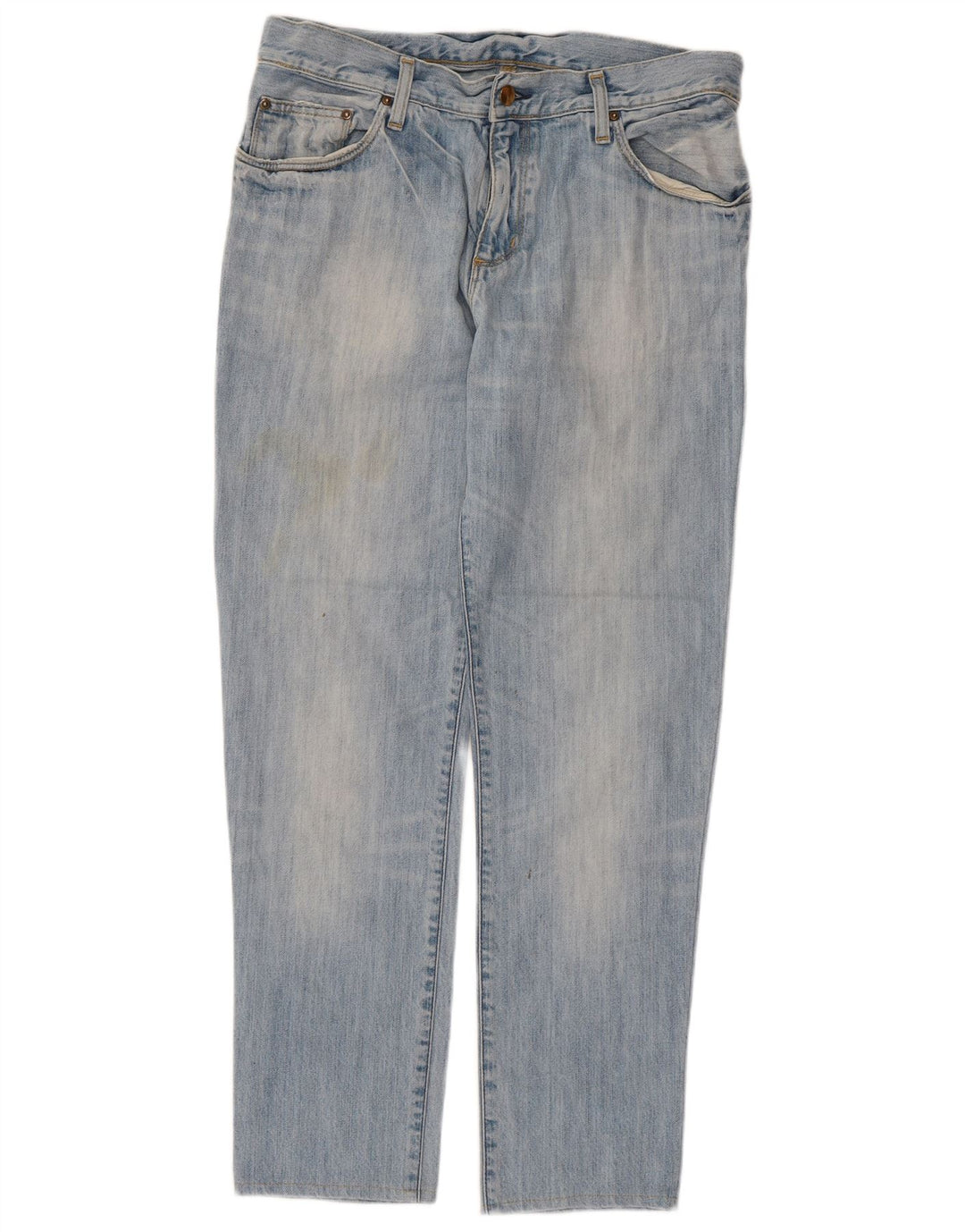 Carhartt Mens Straight Jeans W34 L28 Blue Cotton