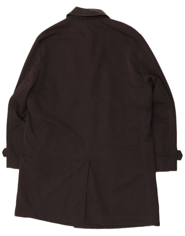 Hugo Boss Mens Raincoat IT 56 3XL Black Polyester
