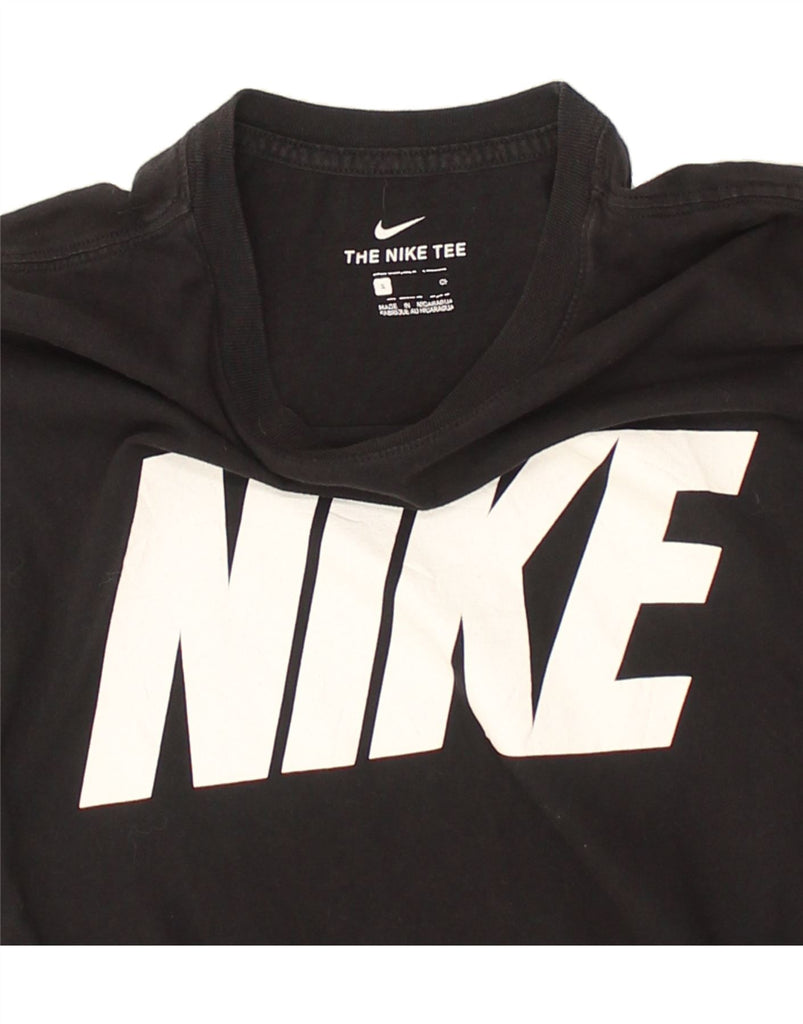 NIKE Mens Graphic T-Shirt Top Small Black Cotton | Vintage Nike | Thrift | Second-Hand Nike | Used Clothing | Messina Hembry 