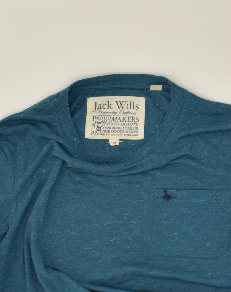 JACK WILLS Mens T-Shirt Top Medium Blue Flecked Cotton | Vintage Jack Wills | Thrift | Second-Hand Jack Wills | Used Clothing | Messina Hembry 