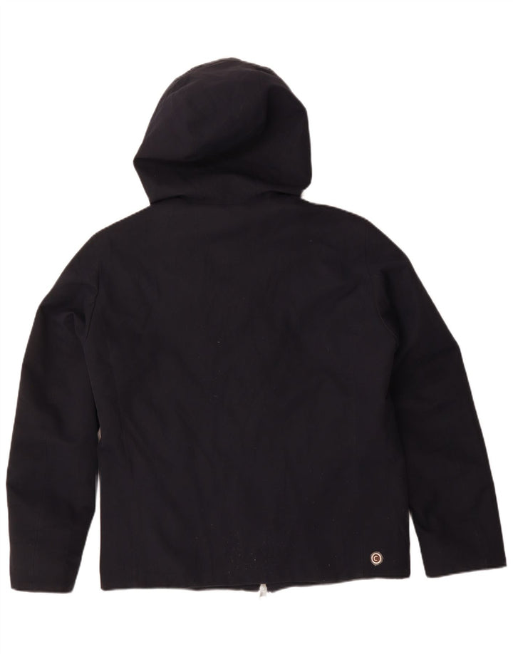 Colmar Mens Hooded Windbreaker Jacket IT 50 Large Navy Blue Polyester