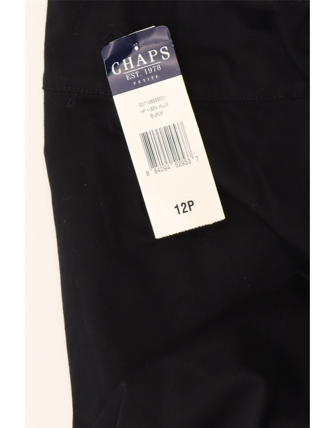 Chaps Womens Straight Chino Trousers US 12 Large W32 L27 Black