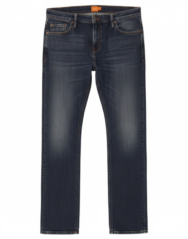 Hugo Boss Mens Slim Jeans W34 L31 Blue