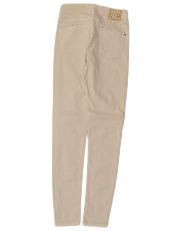 Zara Womens Skinny Jeans EU 34 2XS W24 L28 White Cotton