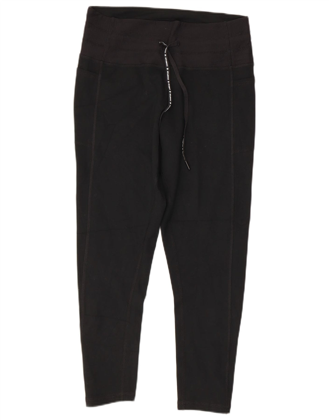 CHAMPION Womens Capri Leggings UK 14 Large  Black Polyester