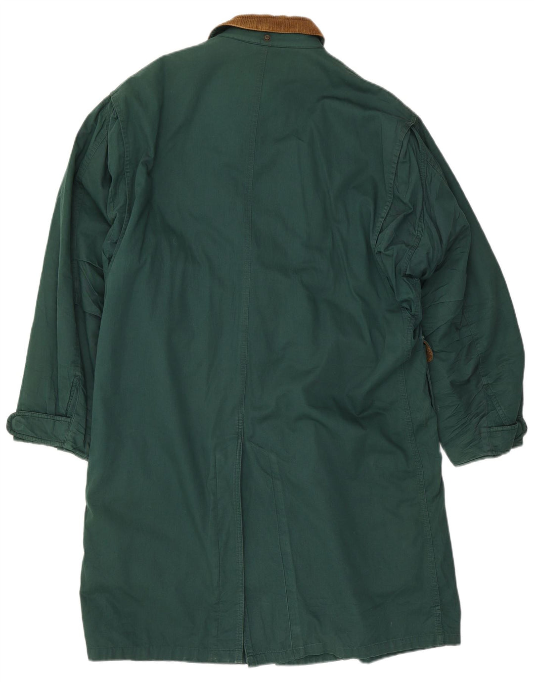 Ciao Mens Overcoat UK 40 Large Green Colourblock Cotton
