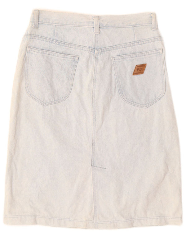 Carrera Womens High Waist Denim Skirt IT 46 Large W28  Blue Cotton