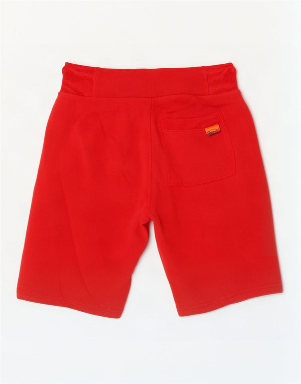 Superdry Mens Graphic Sport Shorts XS Red Cotton
