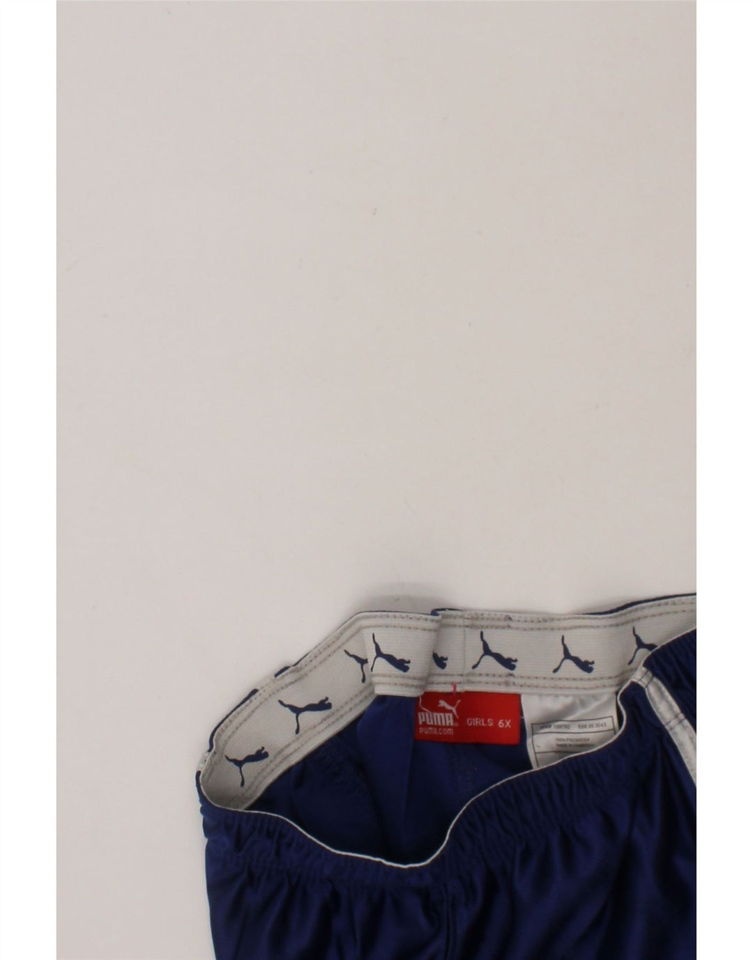 PUMA Girls Sport Shorts 5-6 Years  Navy Blue Polyester Vintage Puma and Second-Hand Puma from Messina Hembry 
