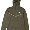Nike Mens Zip Hoodie Sweater Small Green Polyester