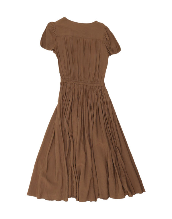 La Madeleine Womens Maxi Dress UK 14 Large Brown
