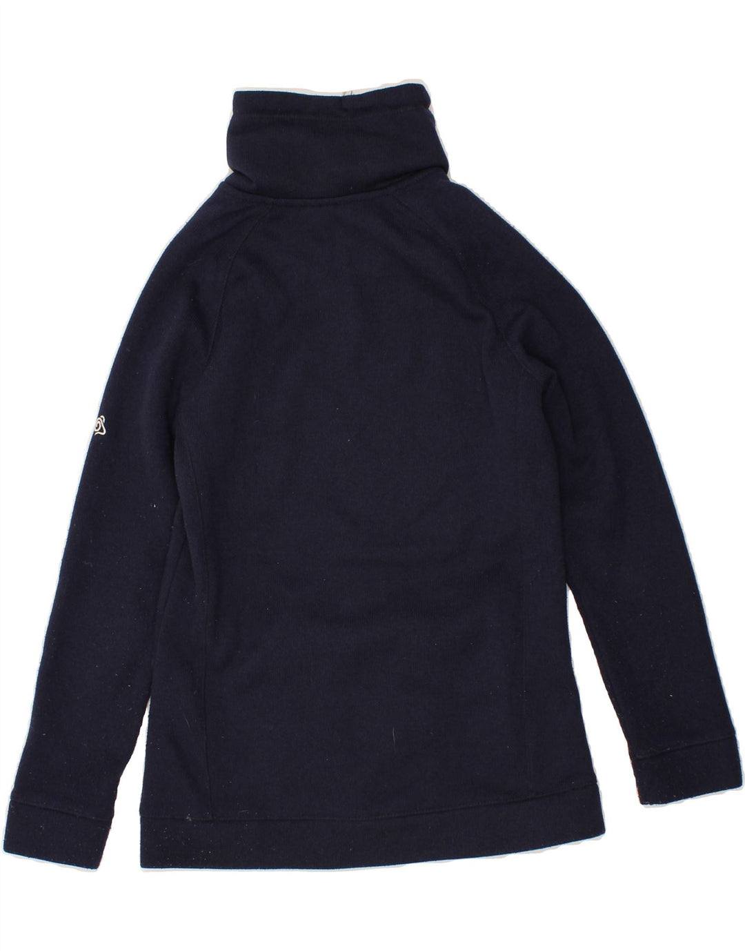 CRAGHOPPERS Womens Cardigan Sweater UK 10 Small Navy Blue Polyester Vintage CRAGHOPPERS and Second-Hand CRAGHOPPERS from Messina Hembry 
