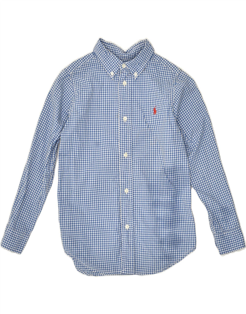 POLO RALPH LAUREN Boys Shirt 5-6 Years Blue Gingham Cotton | Vintage Polo Ralph Lauren | Thrift | Second-Hand Polo Ralph Lauren | Used Clothing | Messina Hembry 