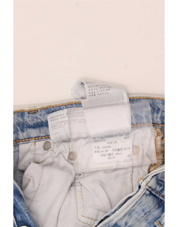 Levi's Womens Slim Jeans W25 L30 Blue Cotton
