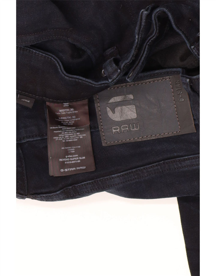 G-STAR Womens Revend Slim Jeans W30 L32 Navy Blue Cotton Vintage G-Star and Second-Hand G-Star from Messina Hembry 