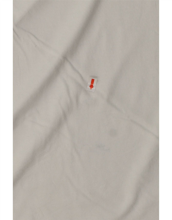 Reebok Mens Graphic T-Shirt Top Large White Cotton